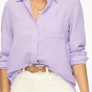 J. Crew Light Purple Button-Down Shirt